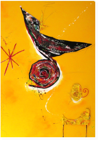 Nr.2    Miracel  Mischtechnik auf Leinwand  70x100cm