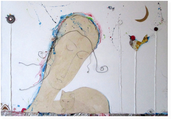 Nr.14  Le reve  Mischtechnik auf Leinwand 70x100cm (1)