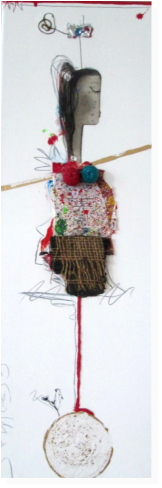 Nr.51  Mischtechnik  20x60cm