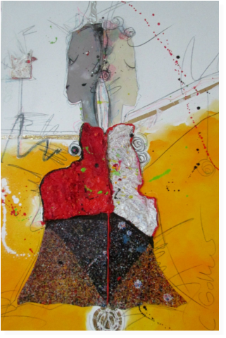 Nr.58  Mischtechnik 40x60cm